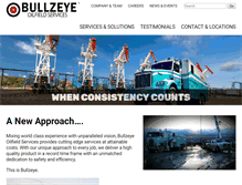 Tablet Screenshot of bullzeyewireline.com